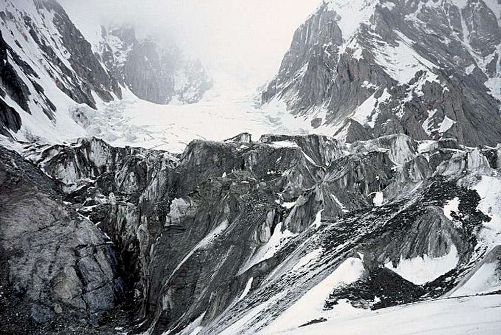 Semyanovsky Glacier from Camp 1