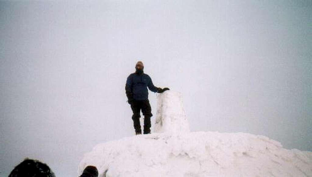 Nick standing on the summit...