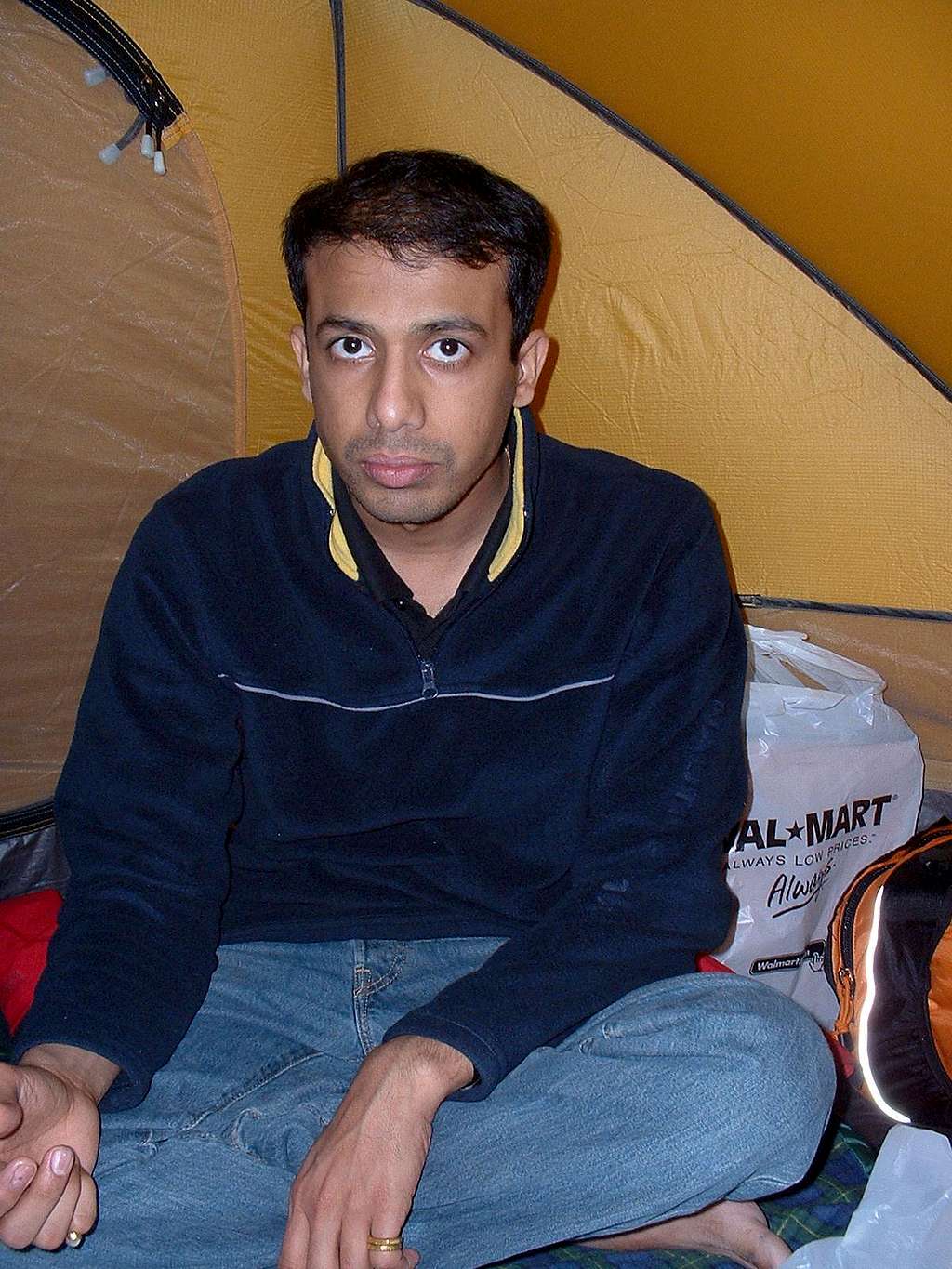 Rakya, in the tent