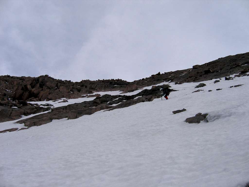 Descending the North Face