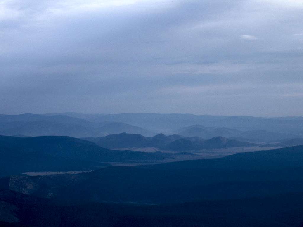 Looking West from the Sourthern Overlook on Hermit's Peak