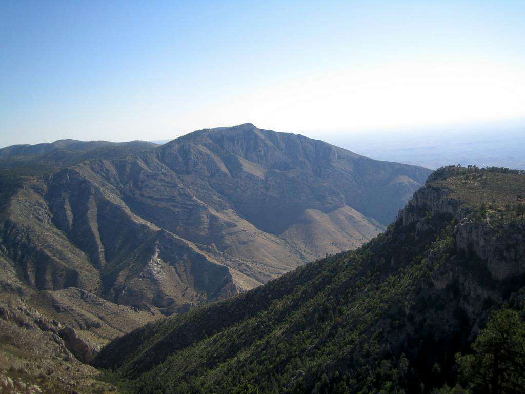 a view of Hunter Peak
