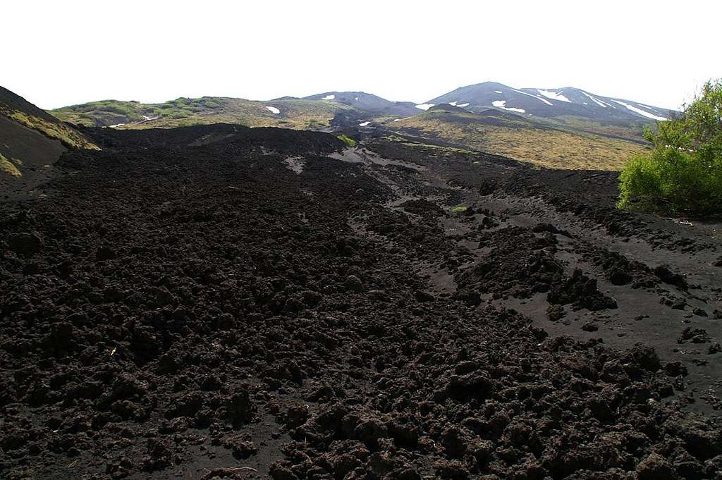 Crossing the last lava fields