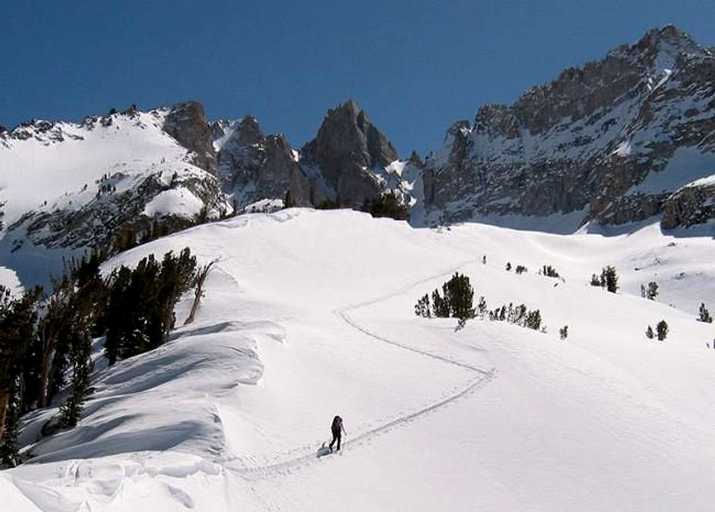 A photo of me skiing up to...
