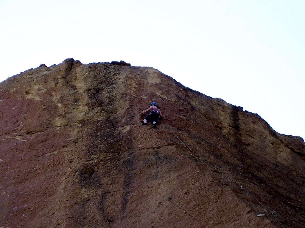 The prow above Ginger snap/Smith rocks.