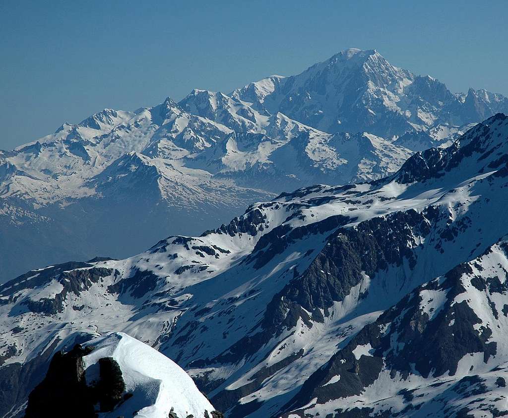 Mont Blanc as viewed from Vanoise