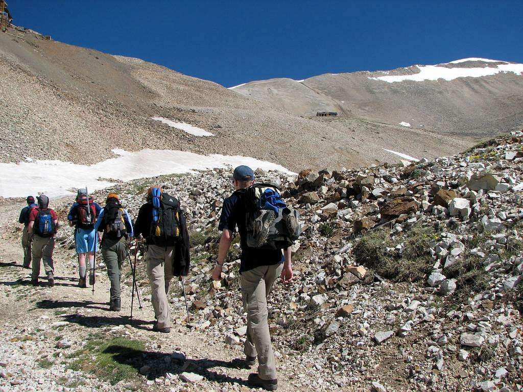 Group nearing the Hilltop Mine