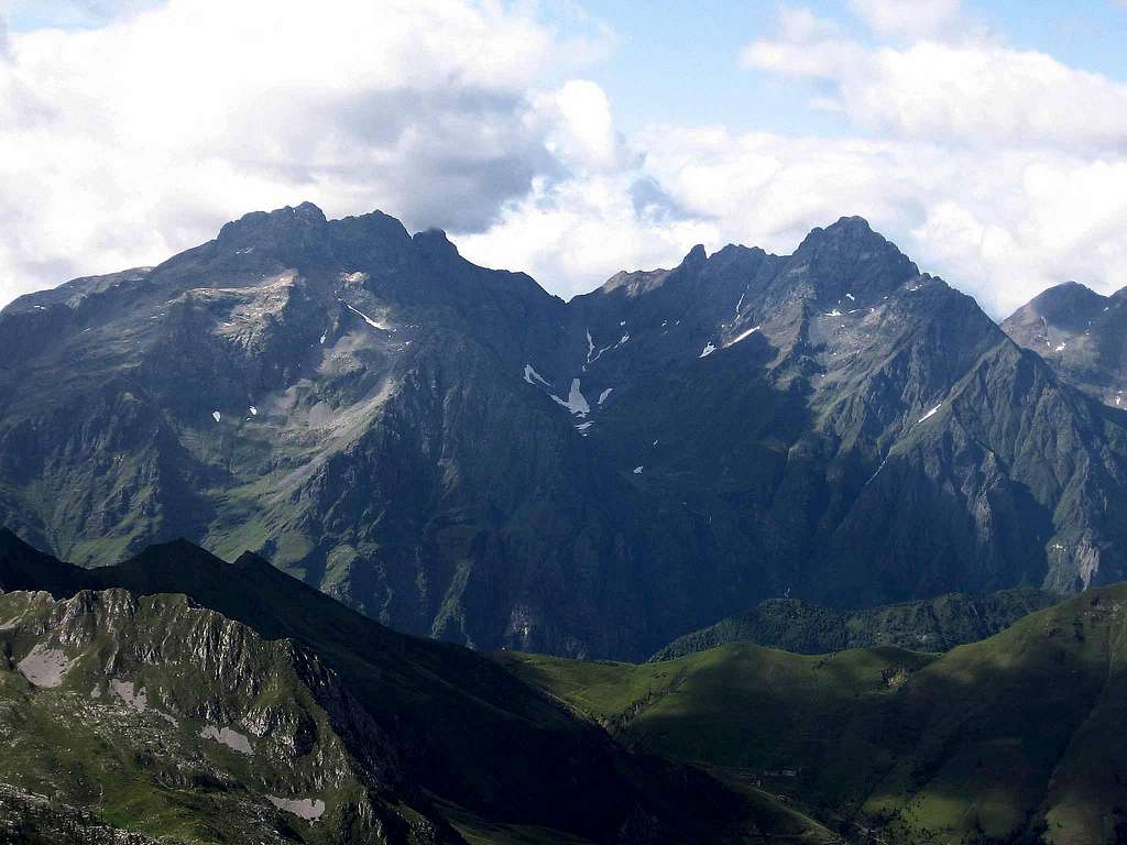 Pizzo di Coca is the summit on the right