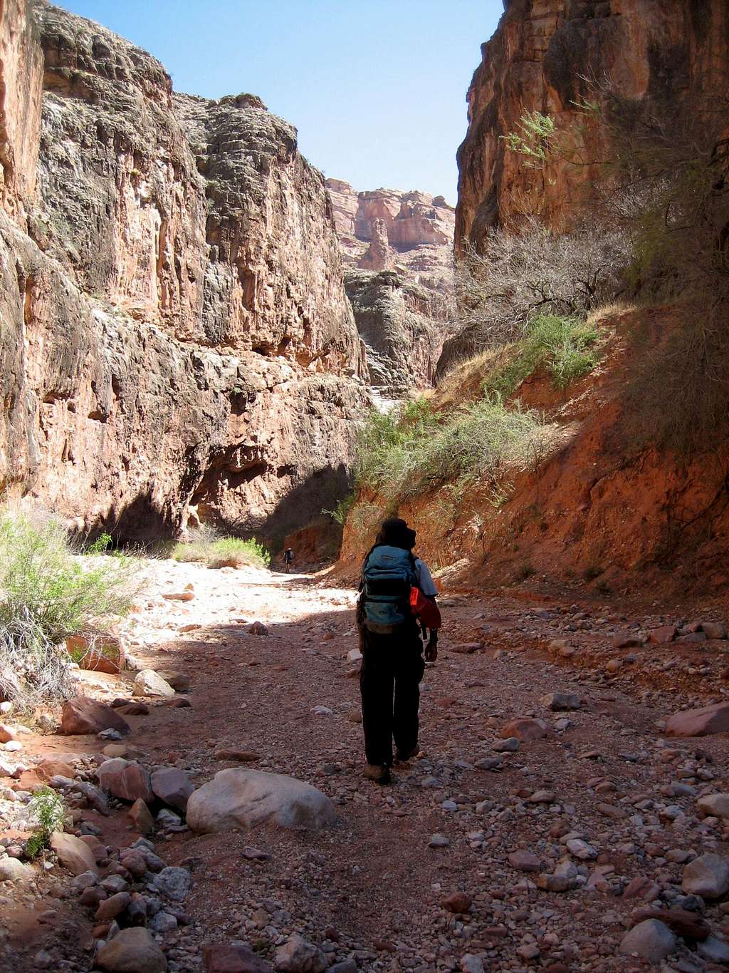 Walking into Carbonate Canyon