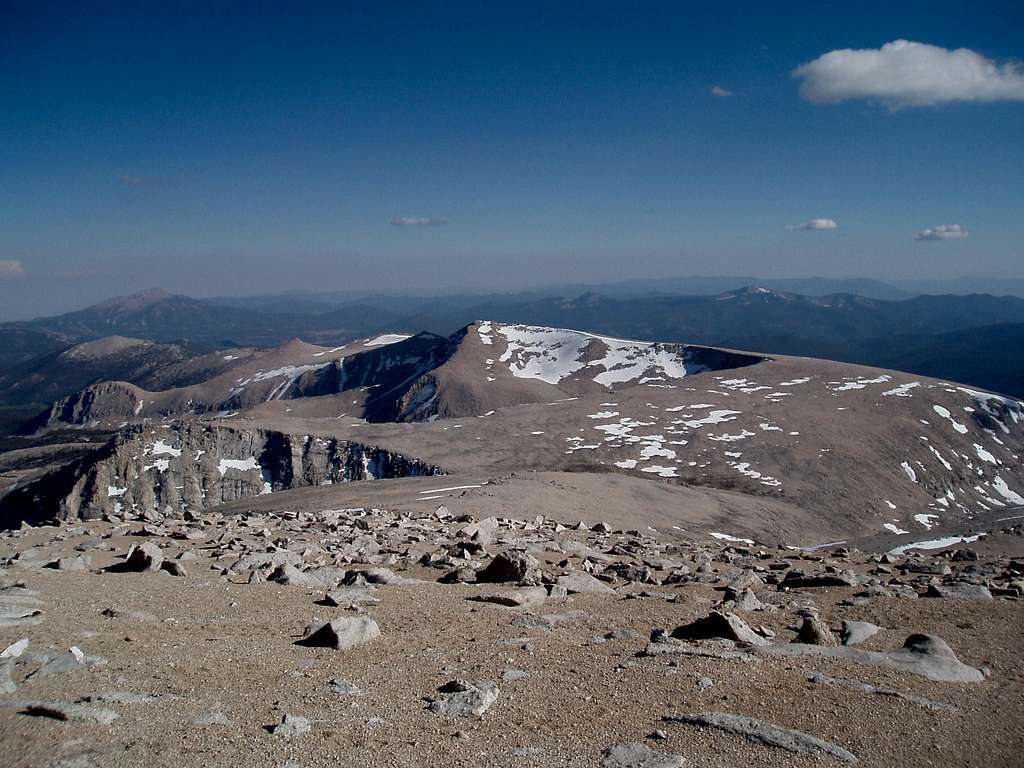 Cirque Peak from the top of Mount Langley