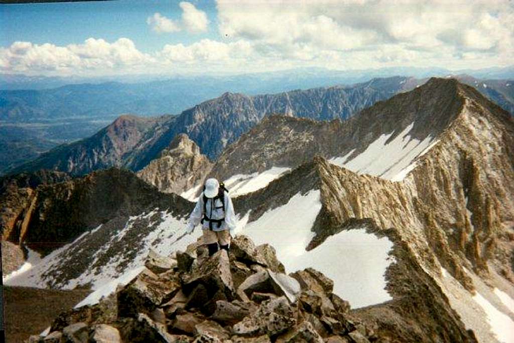 Final walk to the summit of...