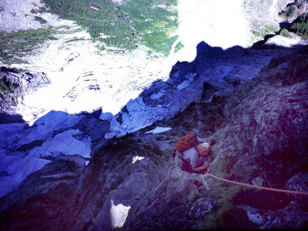 Above the crux