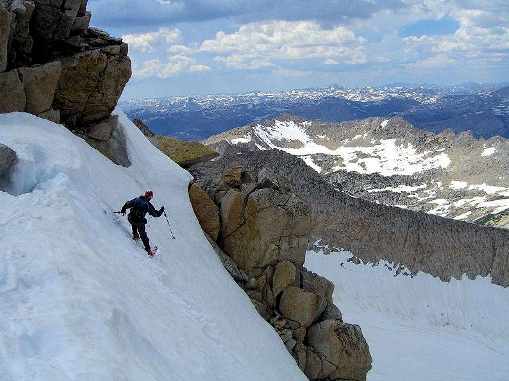 Skiing the Y-Couloir