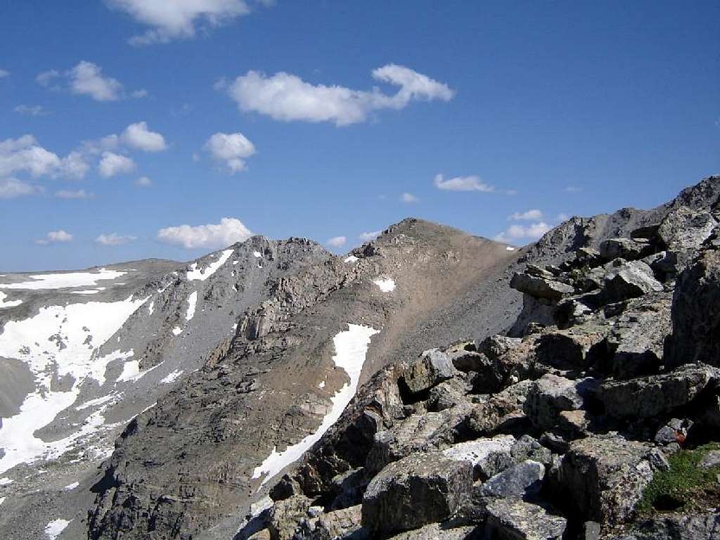 first good view of the summit