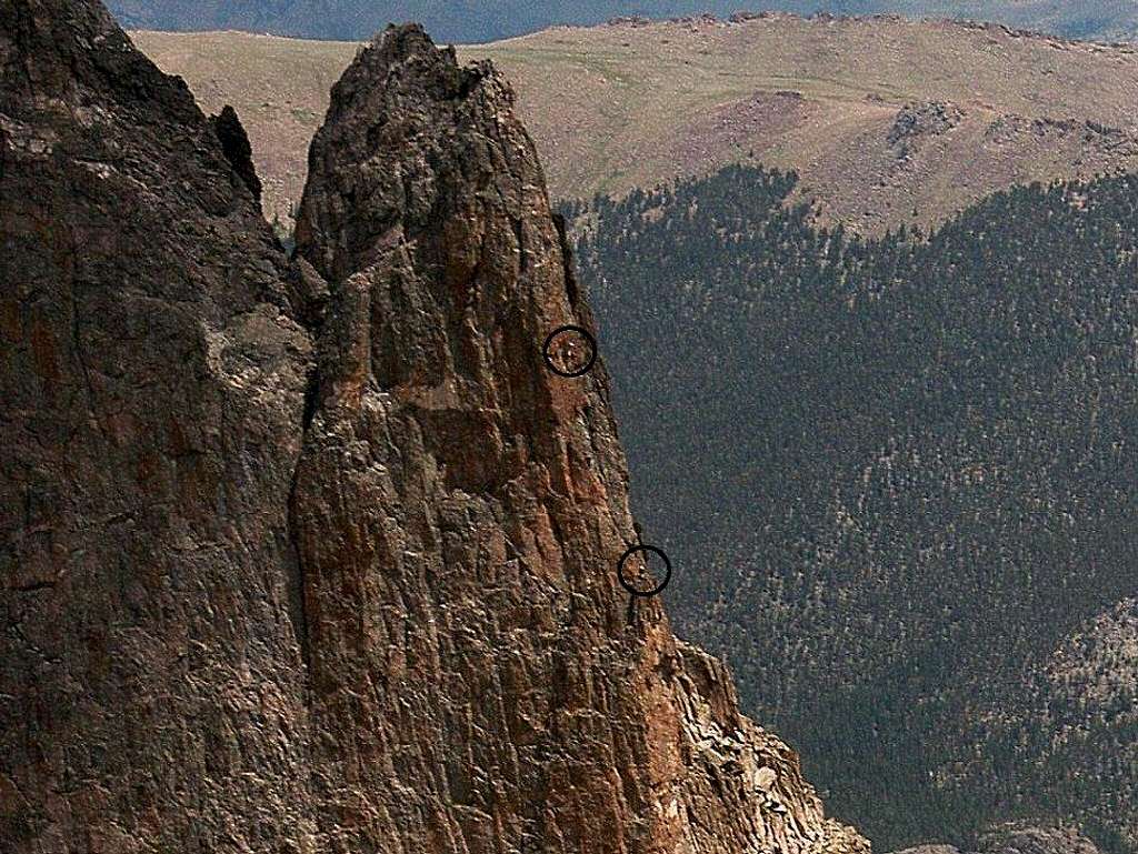 Climbers on Notchtop Mountain