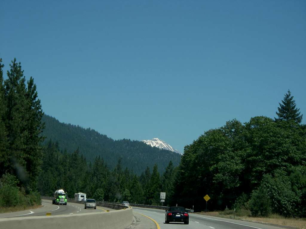 View of Shasta from I-5