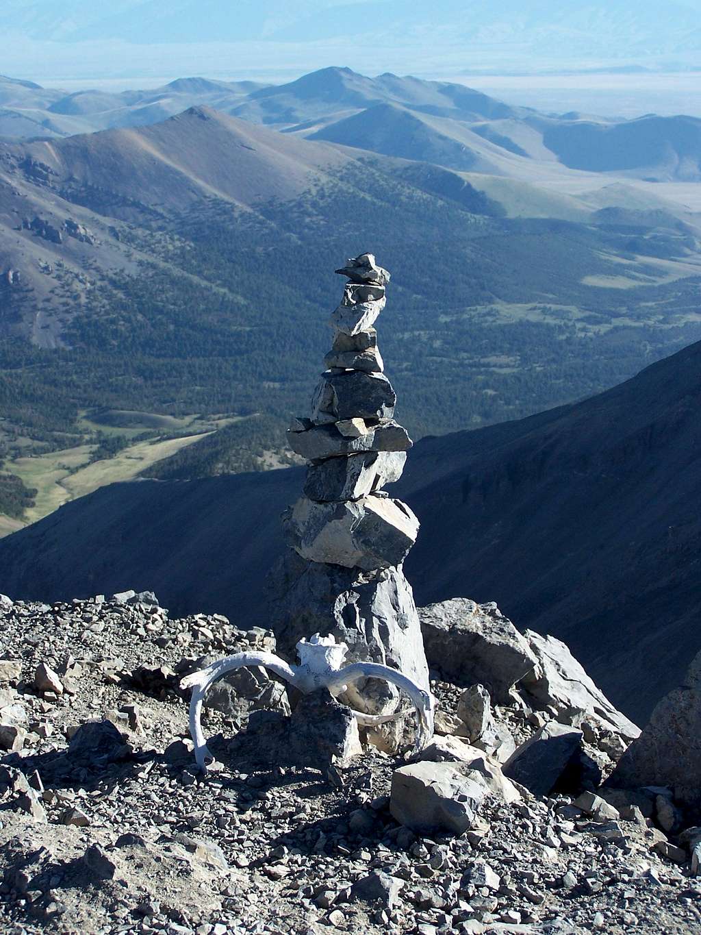 Borah Summit rock sculpture
