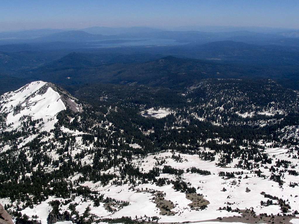 view from Lassen peak summit