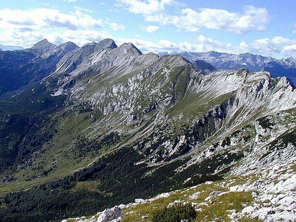 Main ridge from Zhabishki Kuk...