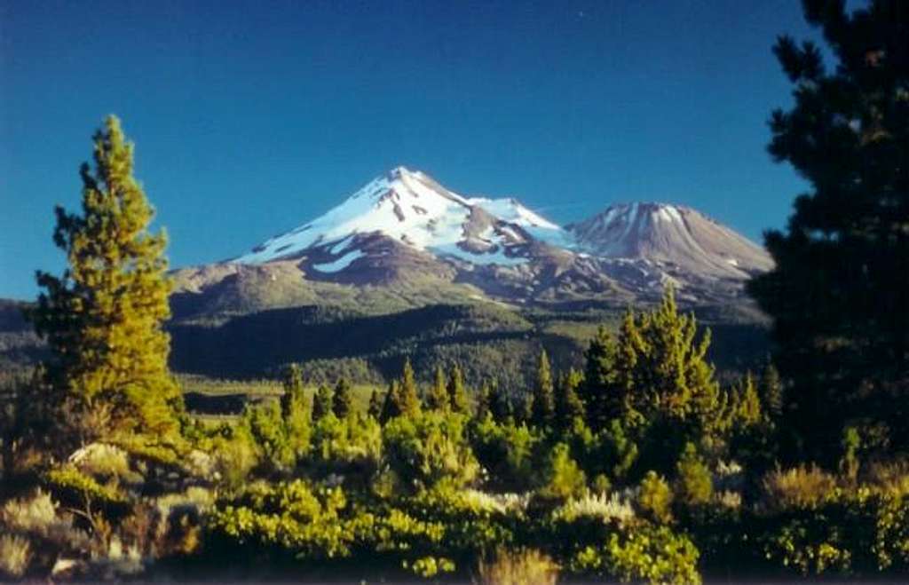 A view of Mt. Shasta and...