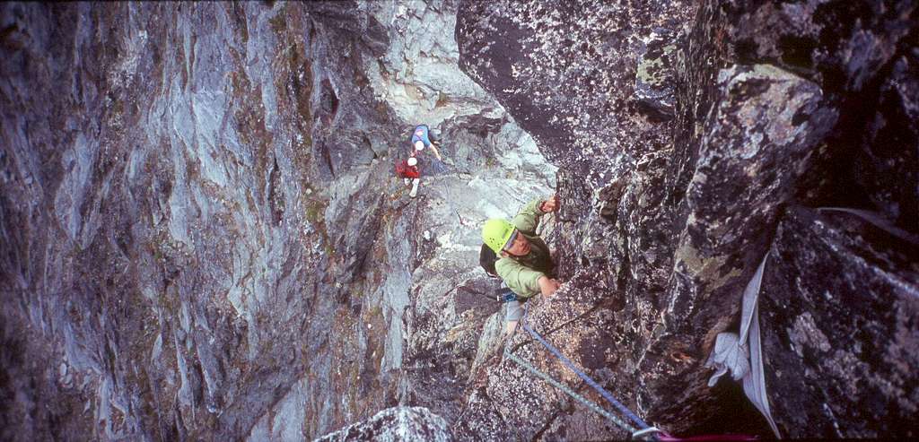 Crux pitch from above