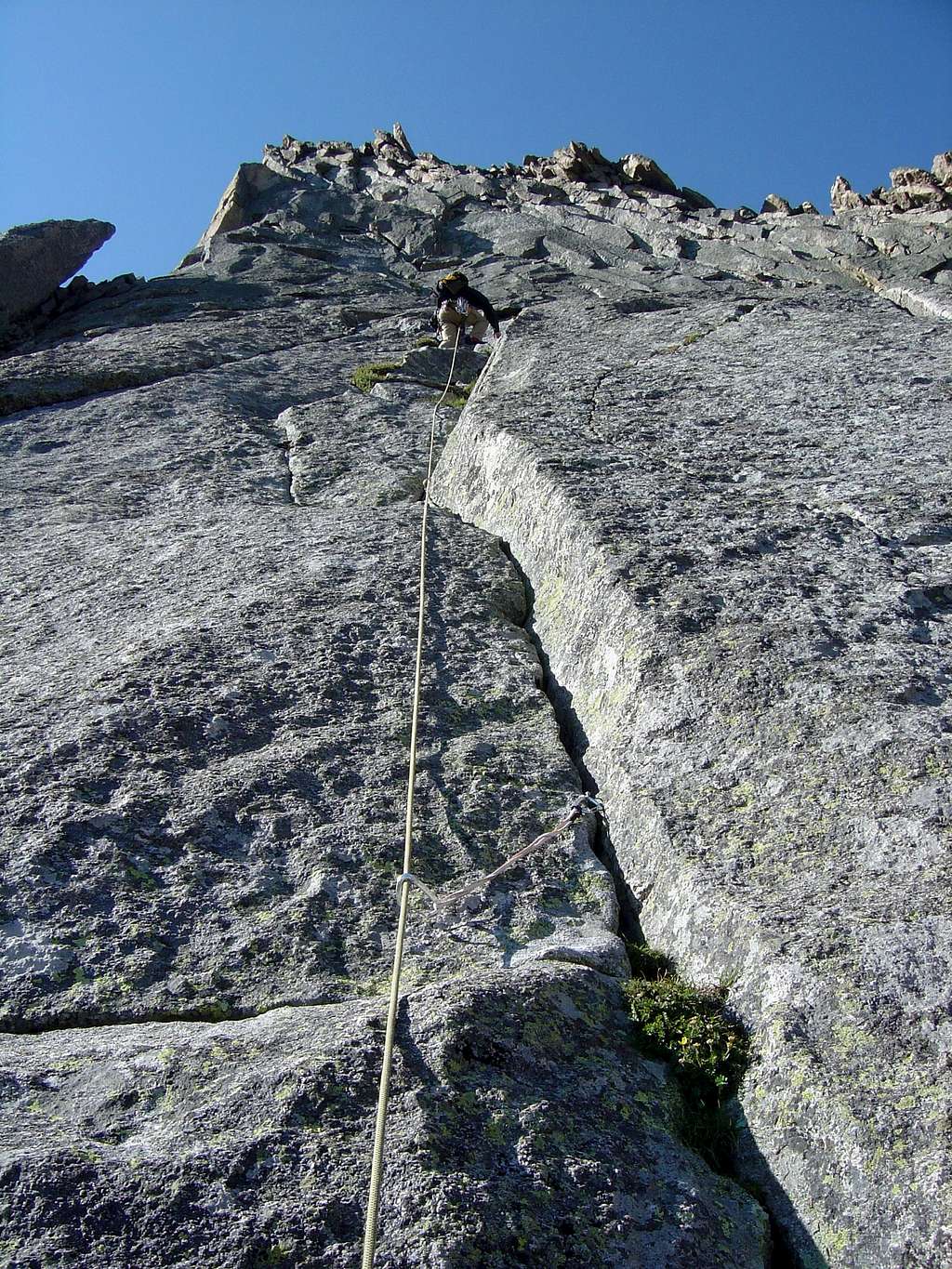 brenta leads our third roped pitch