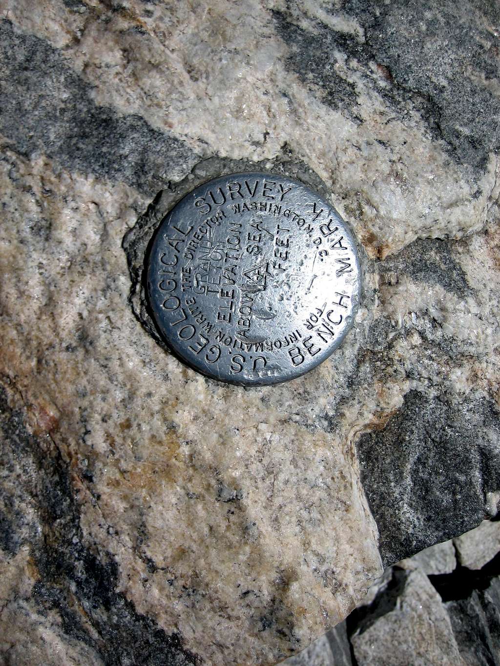 Teton USGS marker