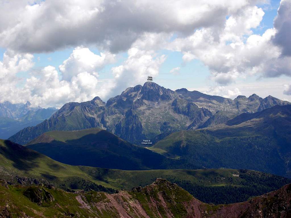 Monte Ziolera: view to east