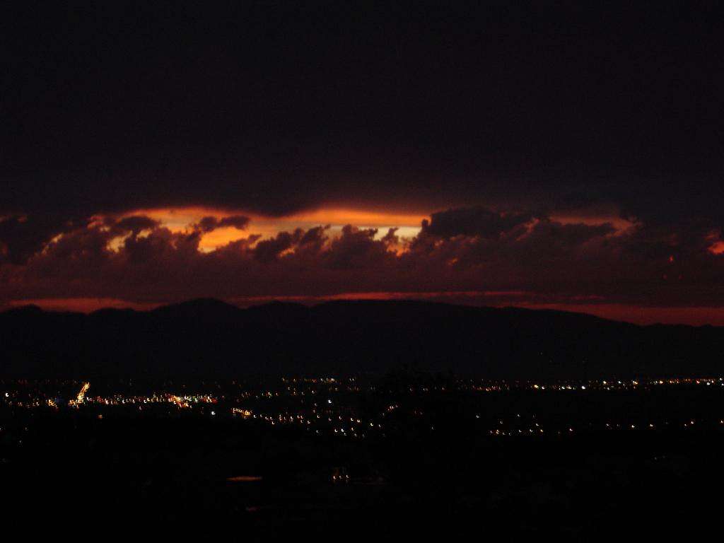 Sunset over Medford, OR