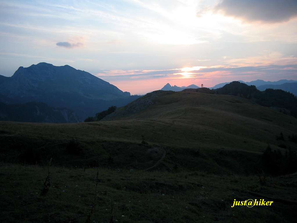 Sunset on Prijevor pass