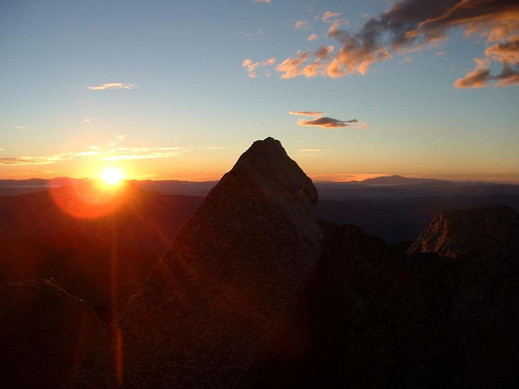 Sunrise from Mount Harvard, Colorado