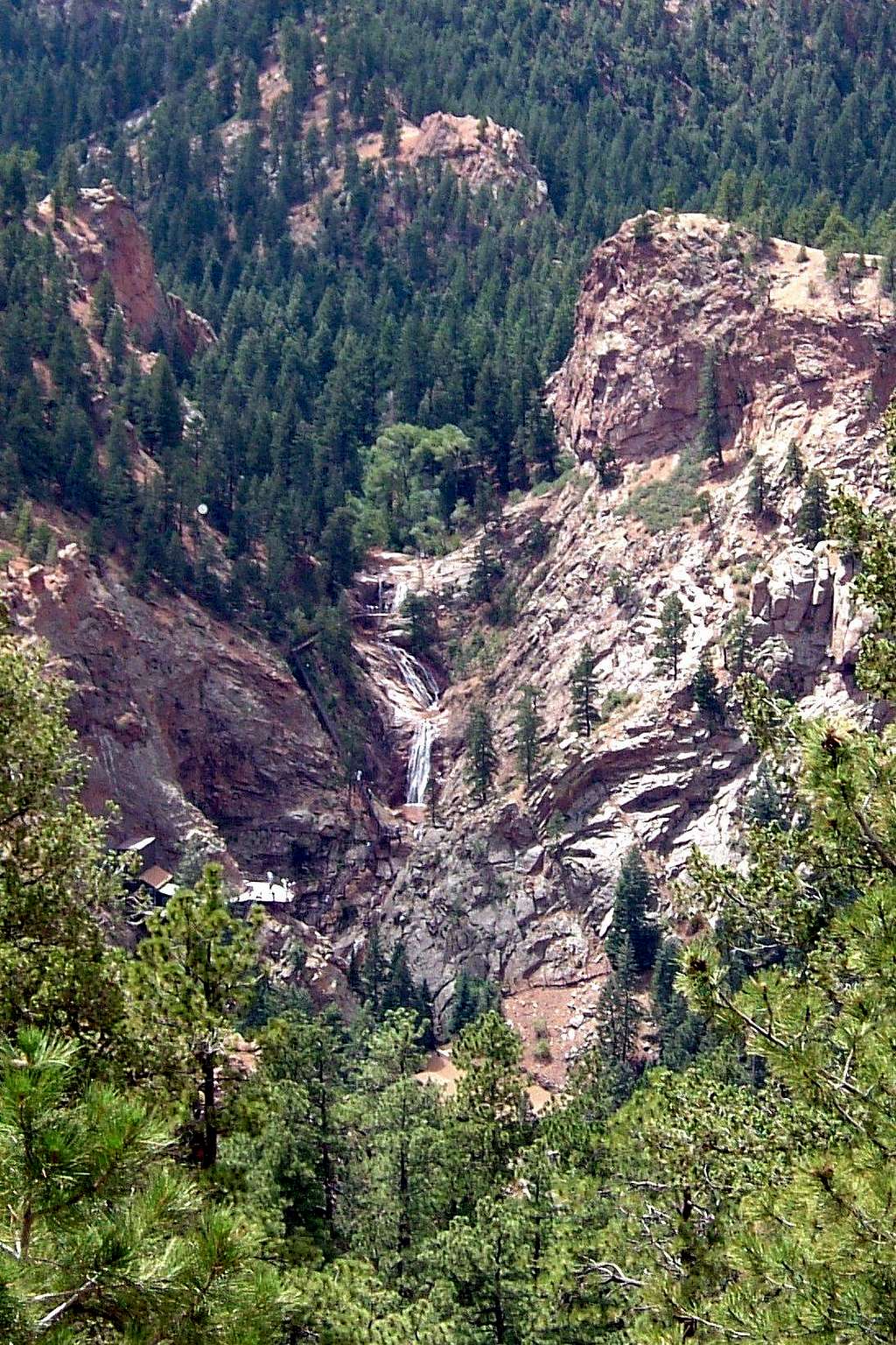 Seven Falls from Mt. Cutler Trail