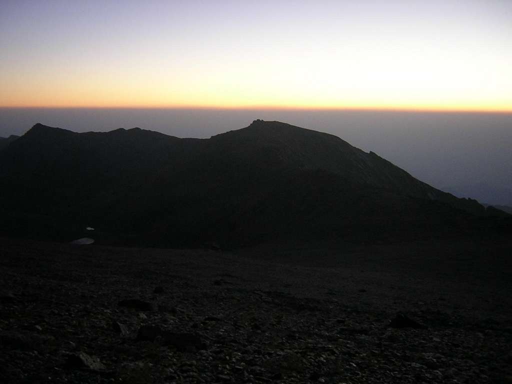Pico del Cartujo at sunset