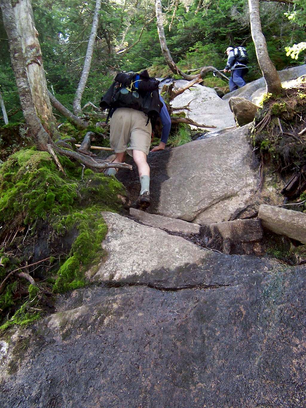 Typical Ascent on North Face of Armstrong