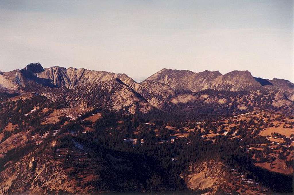 At far left is Mt. Bigelow...