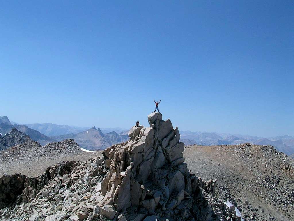 The summit of Mt Gould