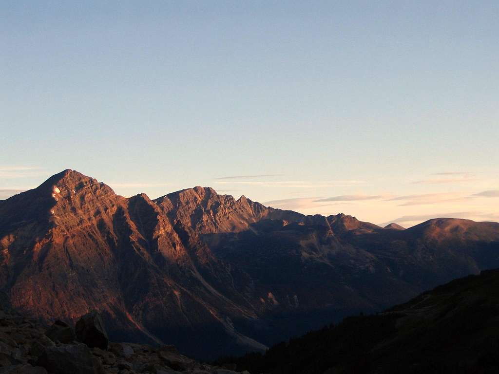 Sunrise from Edith Cavell