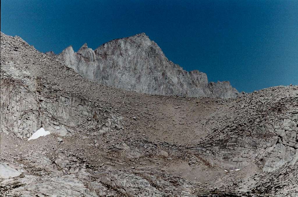 Mt. Whitney as seen from Plateau Southeast of Lone Pine Peak