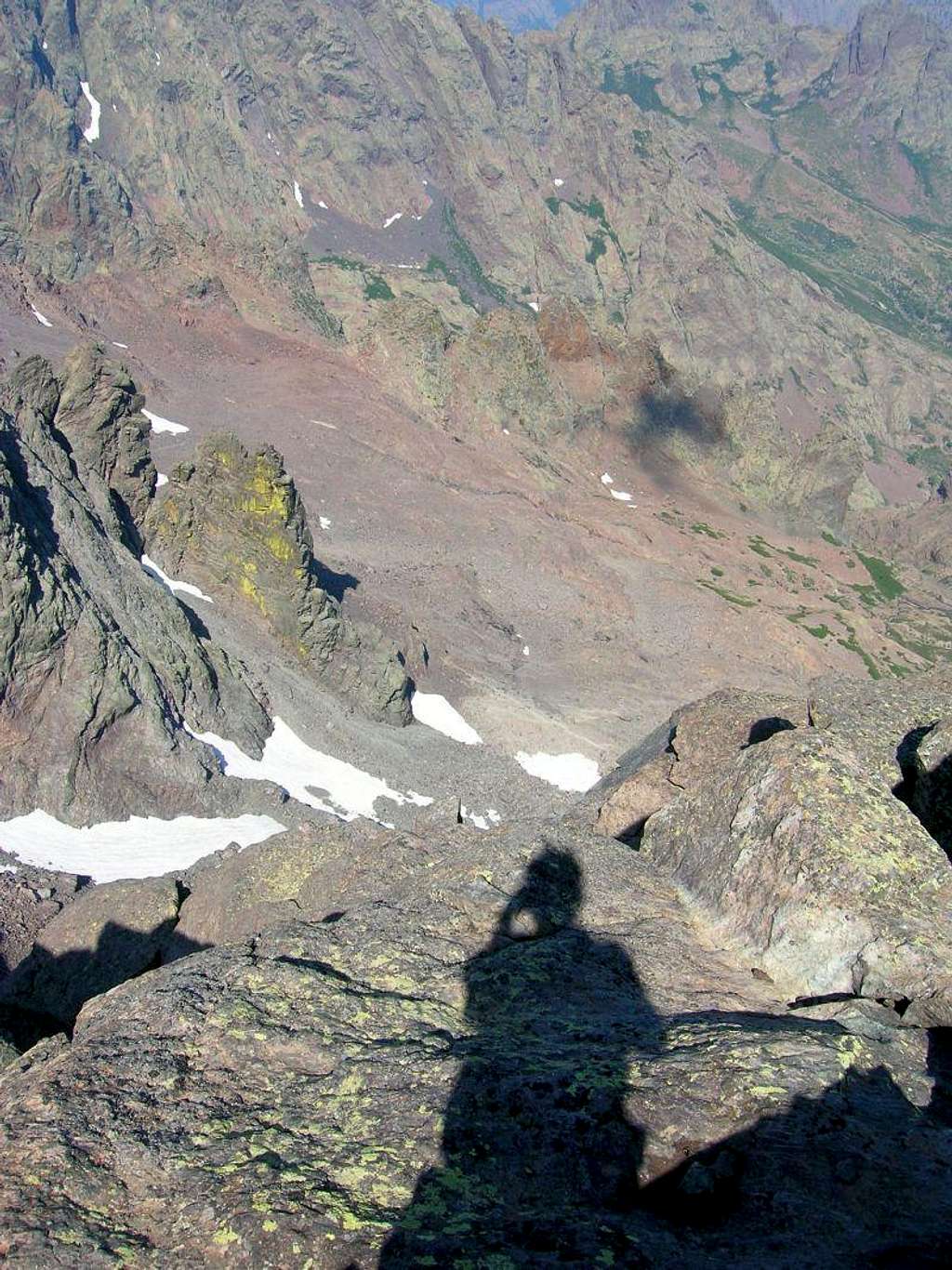 Shadow on the north wall of Monte Cinto