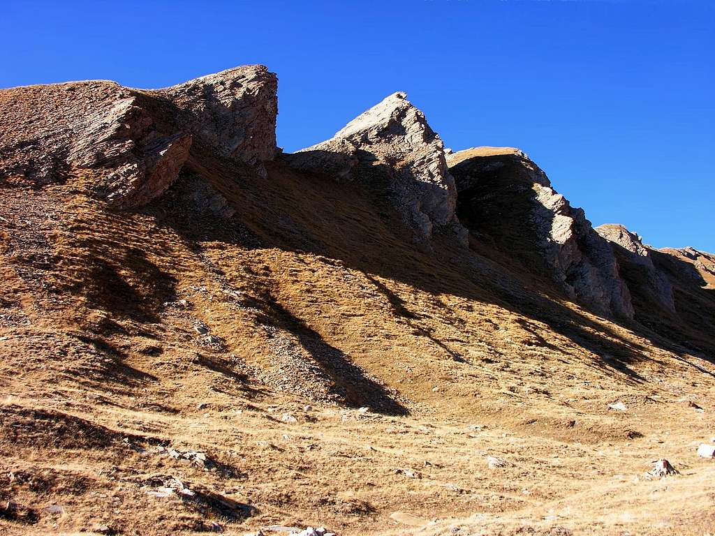 Il versante est dell'aiguille des Chavannes (2749 m)