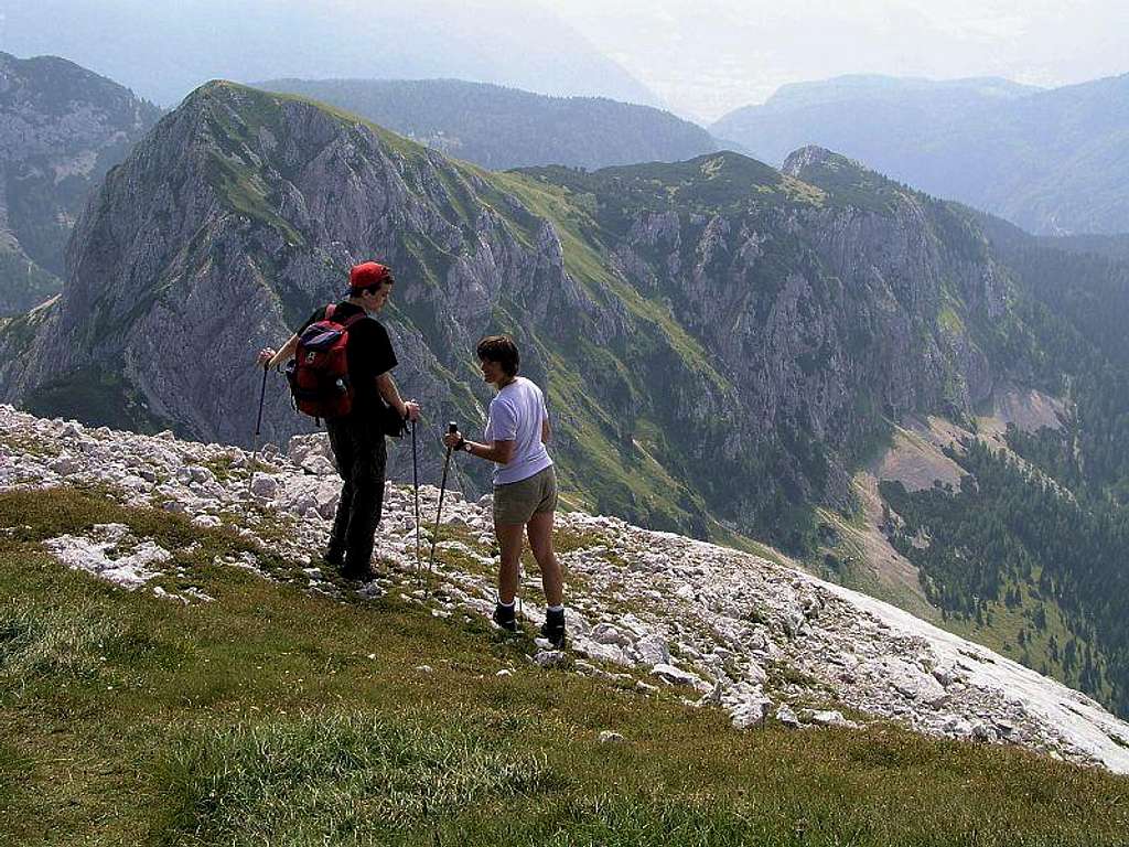 Ogradi from the summit of Debeli vrh