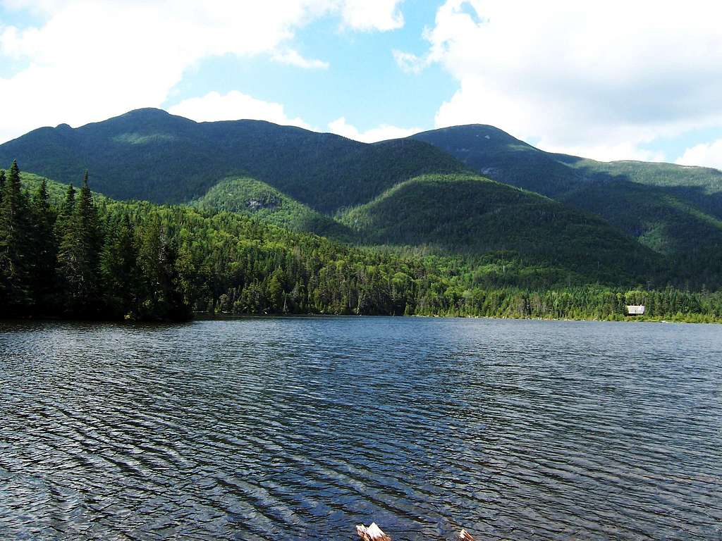 Shepard's Tooth, Iroquois and Algonquin Peaks from Lake Colden