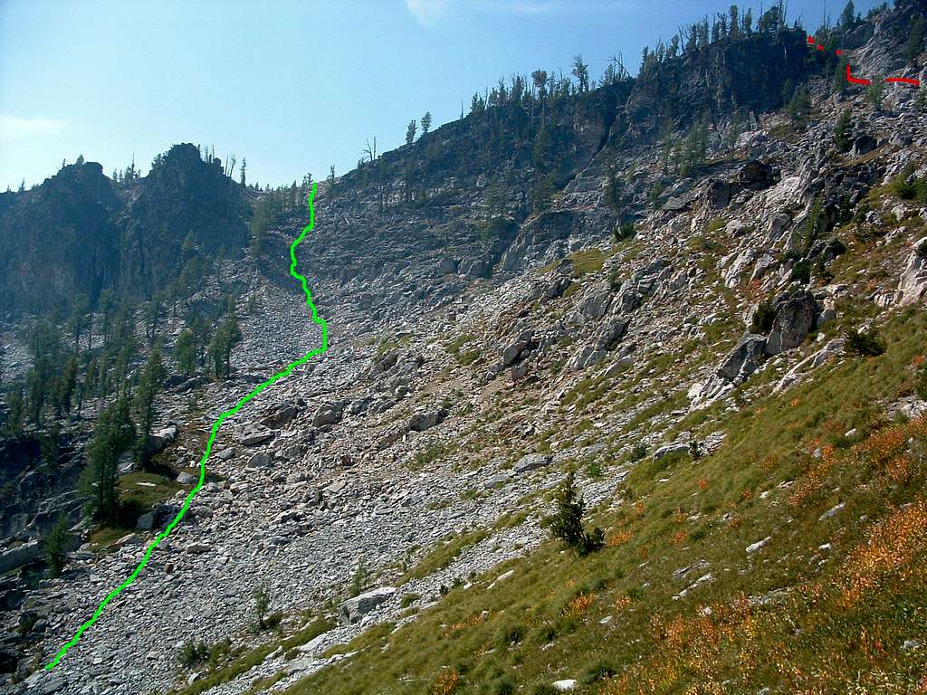 Access Point to Boulder Peak Ridge