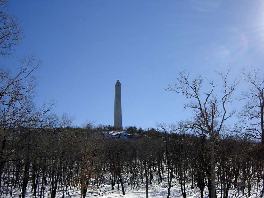 Monument in the snow