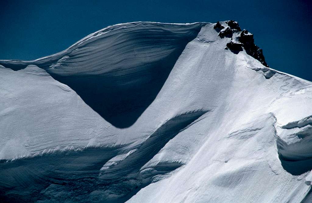 Mont Blanc du Tacul cornice...