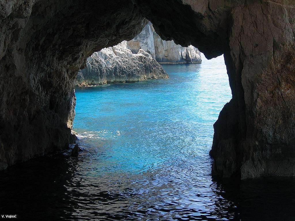 Inside of Blue Caves