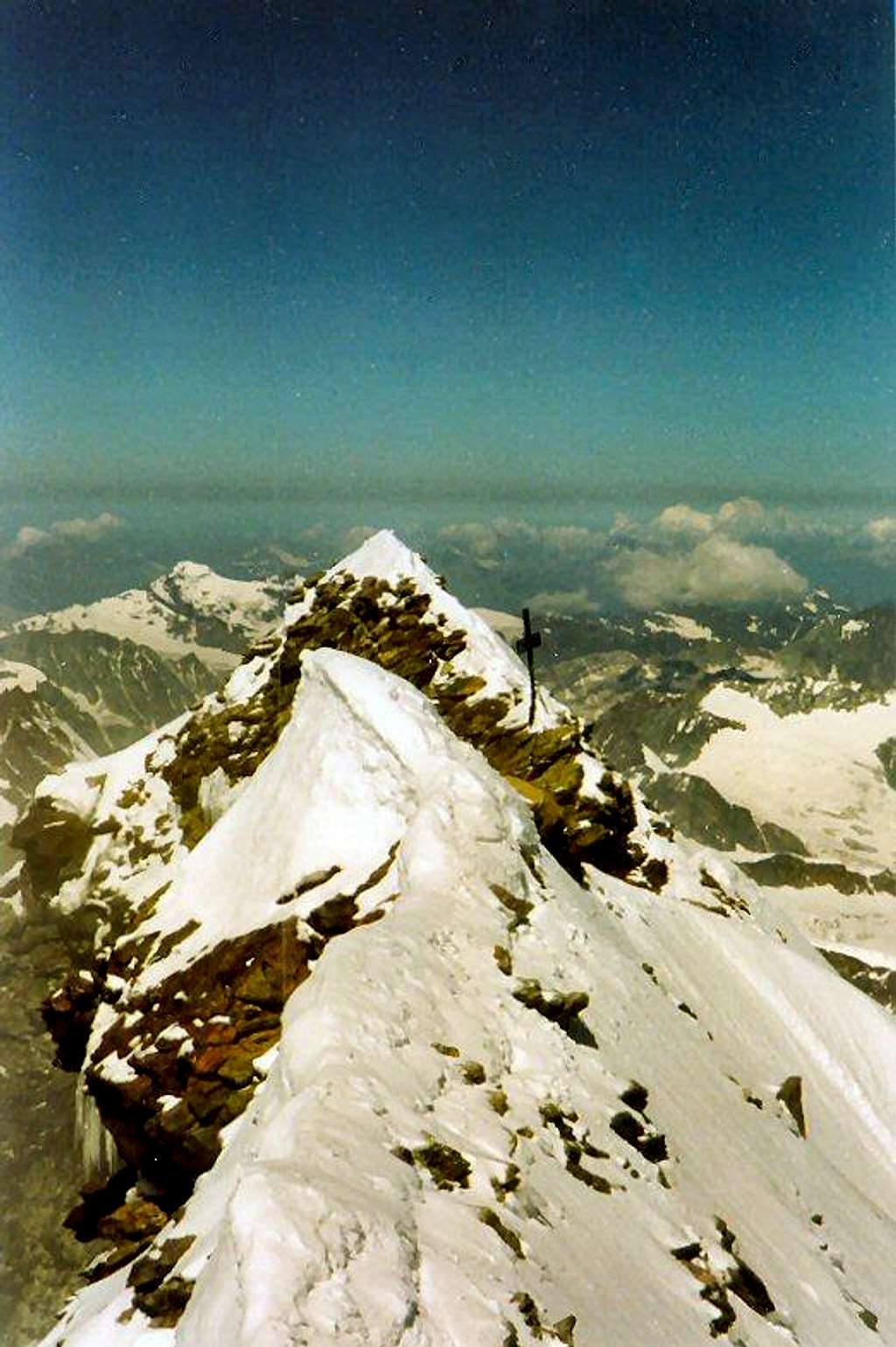 Matterhorn summit cross just visible
