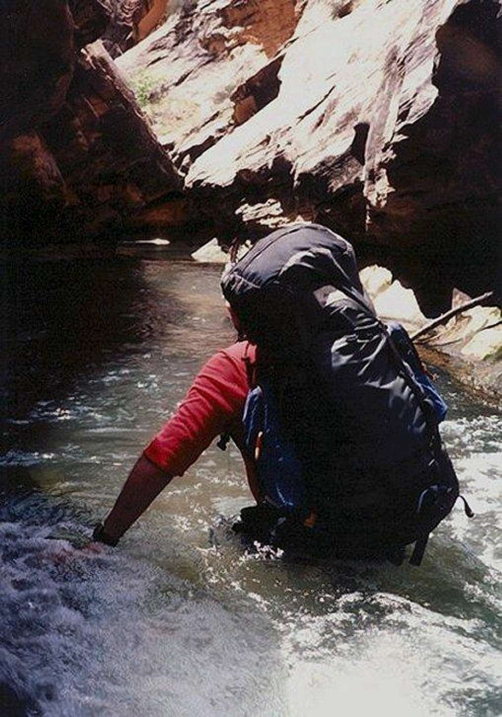 Wading a Deep Pool in The Narrows