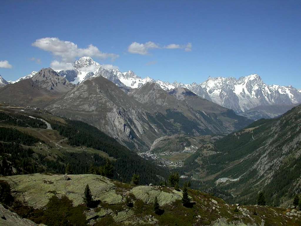 Il Monte Bianco e Les Grandes Jorasses