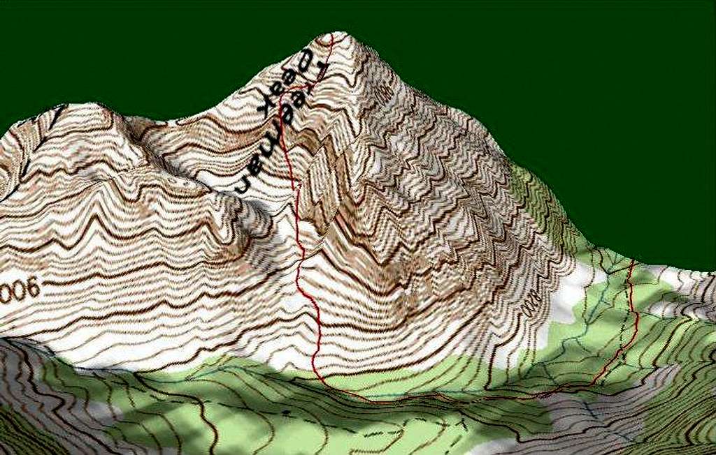 3D Topo of Climbers' Route